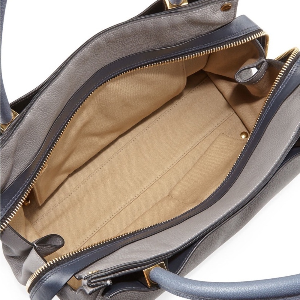 CHLOÉ Large Dree Tote - Pristine Blue-Gray Leather - 2014 Classic - Picture 2 of 6